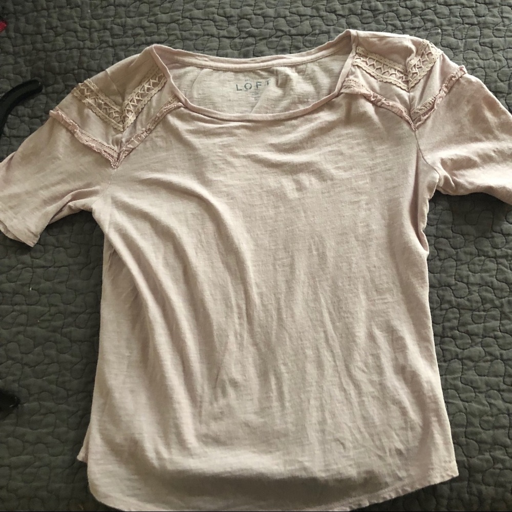 Embellished Lavender loft tee